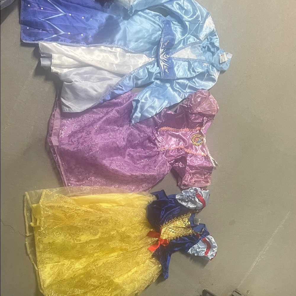 Kids Princess Costume Set - Blue, Purple, Yellow